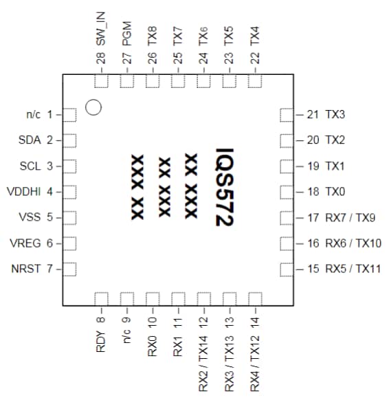Azoteq IQS572-B000 Trackpad /Touchscreen Controller